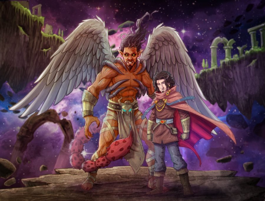 The Heir & The Fallen — RPG key art
