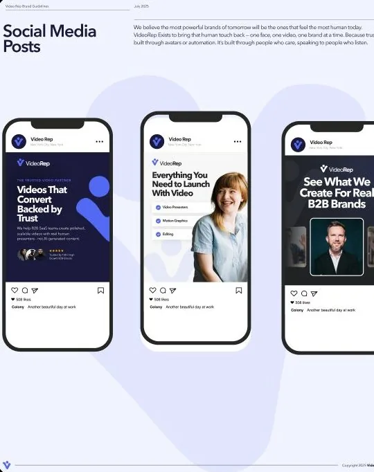 Social media brand content designs
