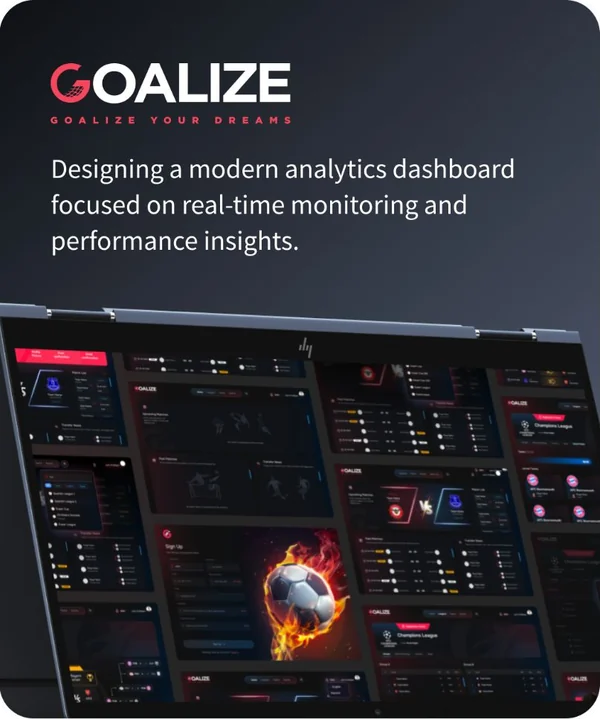 Goalize analytics dashboard design