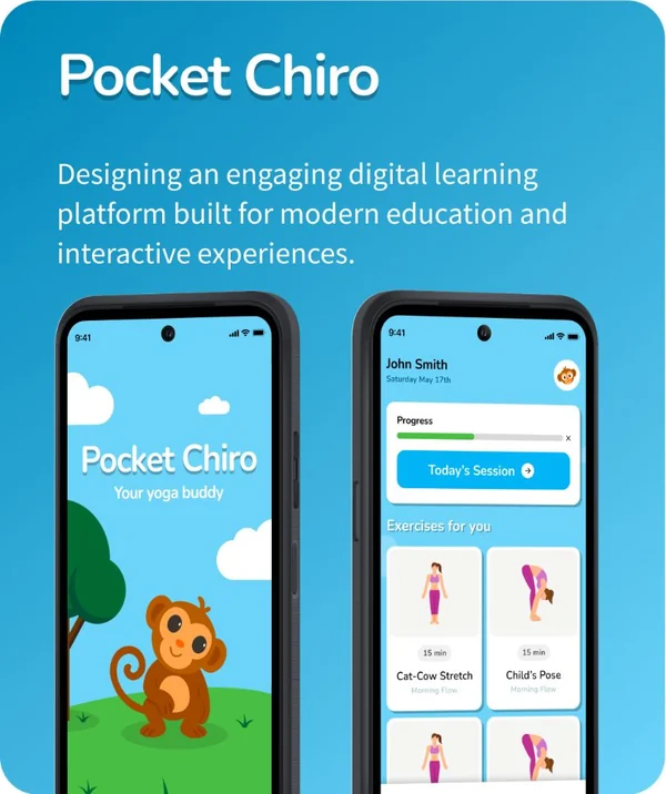 Pocket Chiro learning app design